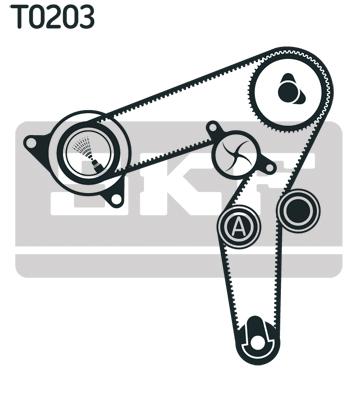 SKF 1000346150 VKMA 02190 - Fogasszíj készlet