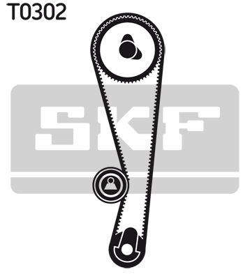 SKF SKF VKMA96208 Vezérlés készlet, fogasszíj szett, (szíj+görgők)