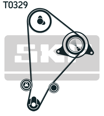 SKF VKMA 91122 Vezérlés készlet, fogasszíj szett, (szíj+görgők)