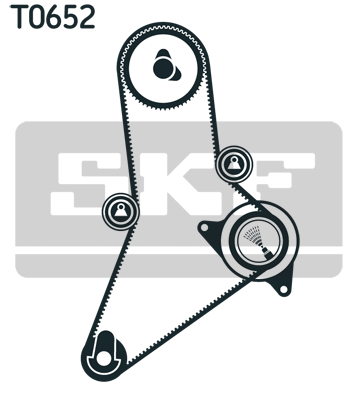 SKF SKF VKMA02383 Vezérlés készlet, fogasszíj szett, (szíj+görgők)