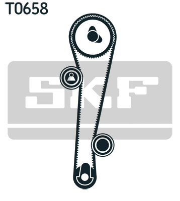 SKF VKMA95667 Vezérlés készlet, fogasszíj szett, (szíj+görgők)