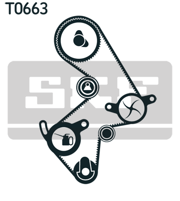 SKF VKMC 91003 VKMC 91003 VÍZPUMPA + FOGASSZÍJ KÉSZLET