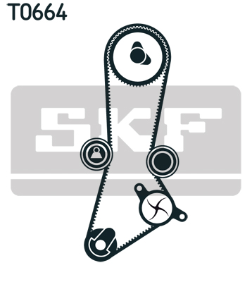 SKF SKFVKMC 95660-3 Vízpumpa + fogasszíj készlet