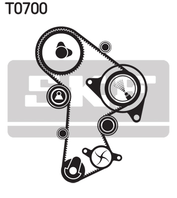 SKF 1002990397 VKMA 01148 - Fogasszíj készlet