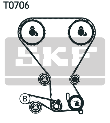 SKF VKMA 95966 Fogasszij keszlet