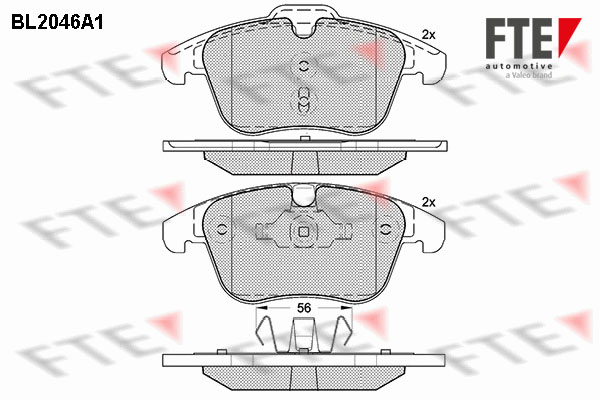 FTE FTE BL2046A1 FÉKBETÉT 1020202