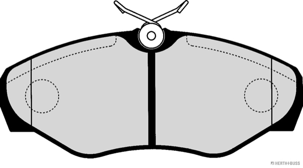 JAKOPARTS 1001697788 J3601080HB - Fékbetét készlet, tárcsafék