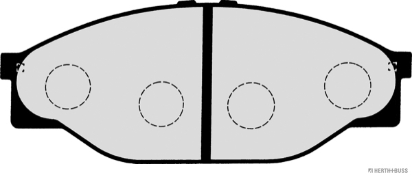 JAKOPARTS 1001689767 J3602053HB - Fékbetét készlet, tárcsafék