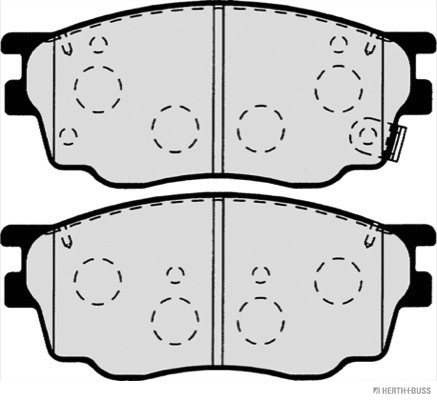 JAKOPARTS 1001690310 J3603055HB - Fékbetét készlet, tárcsafék