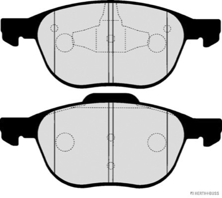 JAKOPARTS 1001690315 J3603064HB - Fékbetét készlet, tárcsafék