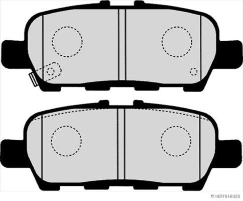 JAKOPARTS 1001144596 J3611051HB - Fékbetét készlet, tárcsafék
