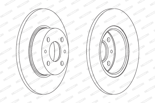 FERODO DDF066 Féktárcsa (Ár 2db-ra) 1db rendelése=2db tárcsa