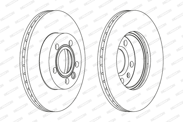 FERODO 1001389187 DDF1010C-SET - féktárcsa