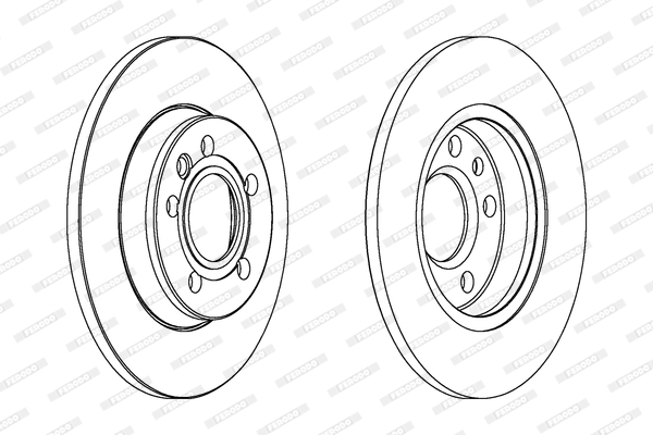 FERODO DDF1012C-SET Féktárcsa (Ár 2db-ra, készlet)