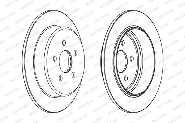 FERODO 1001521749 DDF1026-SET - féktárcsa