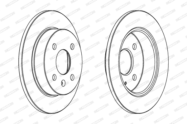 FERODO DDF1043C-SET Féktárcsa (Ár 2db-ra, készlet)