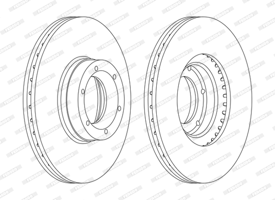 FERODO DDF1067C DDF1067C FÉKTÁRCSA  - DOUBLE PACK - 2DB/CIKKSZÁM