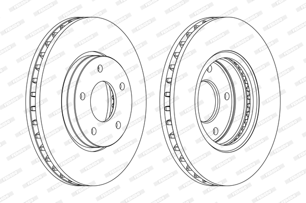 FERODO 1001389133 DDF1069C-SET - féktárcsa