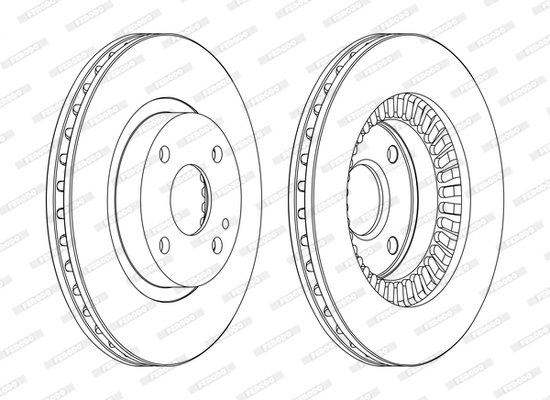 FERODO DDF1105C-SET Féktárcsa (Ár 2db-ra, készlet)