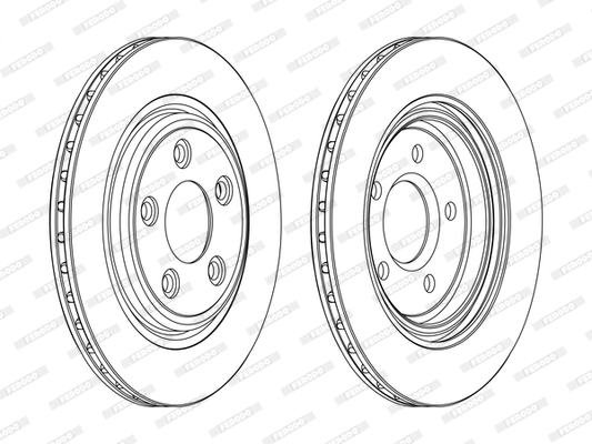 FERODO 1001389135 DDF1108C-SET - féktárcsa