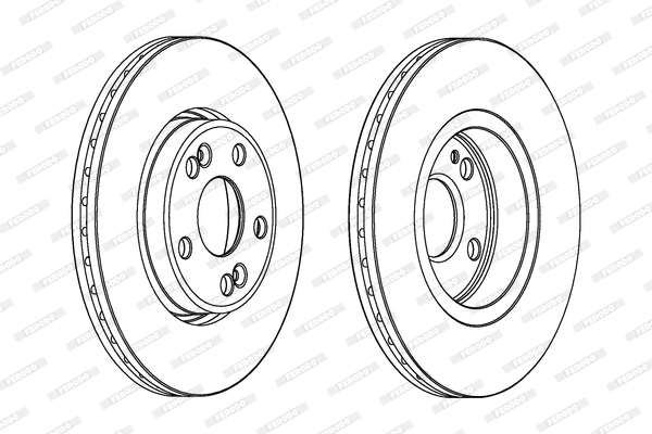 FERODO 1001389426 DDF1123C-SET - féktárcsa