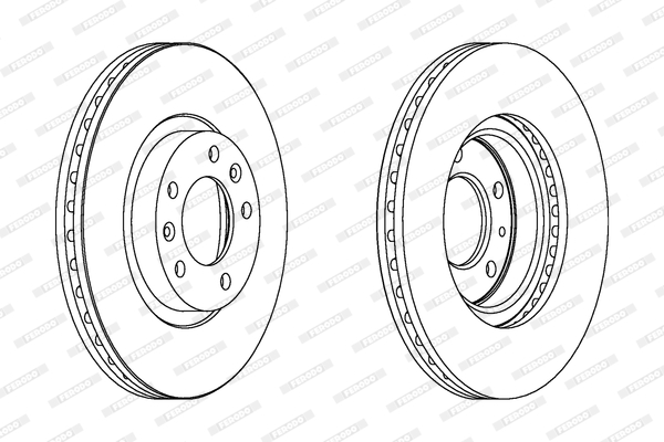 FERODO 1001389236 DDF1132C-SET - féktárcsa