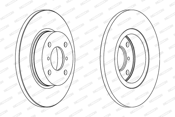 FERODO DDF1148C-SET Féktárcsa (Ár 2db-ra, készlet)