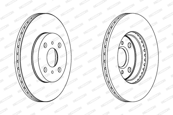 FERODO DDF1149C-SET Féktárcsa (Ár 2db-ra, készlet)