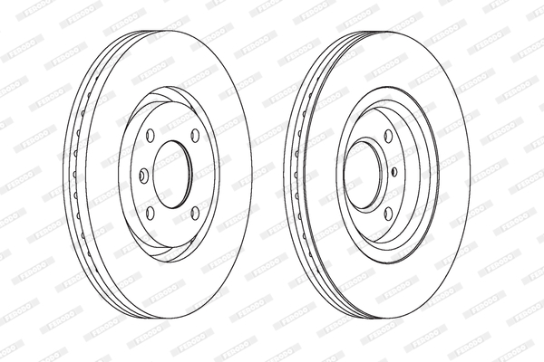 FERODO 1001389208 DDF1152C-SET - féktárcsa