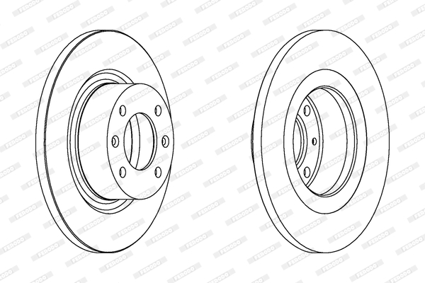 FERODO DDF1157C-SET Féktárcsa (Ár 2db-ra, készlet)