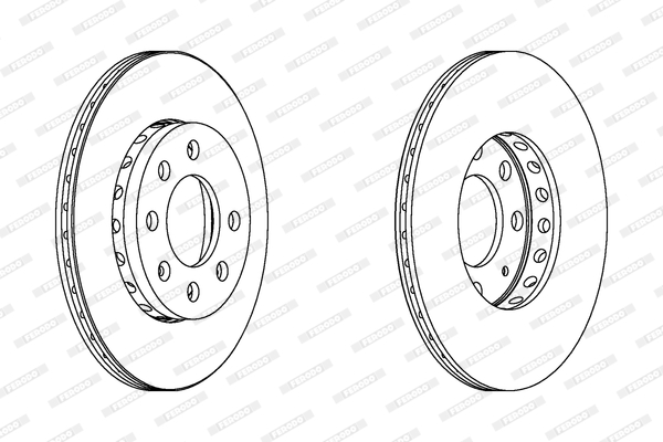 FERODO DDF1161C-SET Féktárcsa (Ár 2db-ra, készlet)