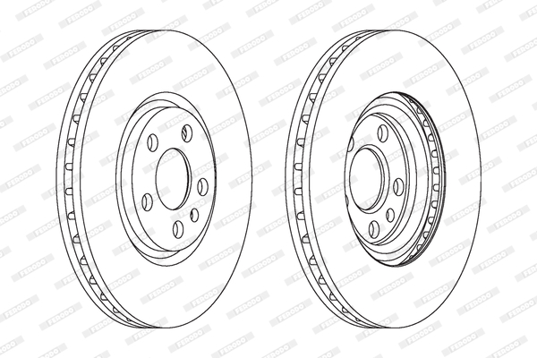 FERODO DDF1165C-SET Féktárcsa (Ár 2db-ra, készlet)