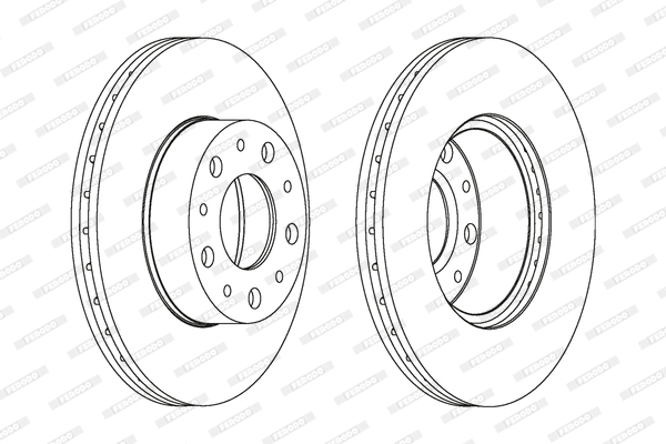 FERODO 1001389006 DDF1170C-SET - féktárcsa