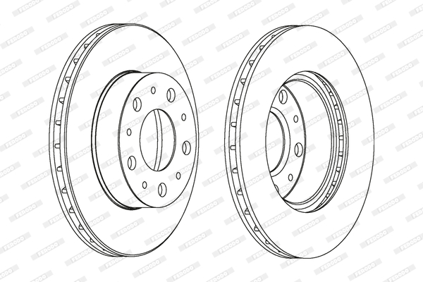 FERODO DDF1171 Féktárcsa (Ár 2db-ra) 1db rendelése=2db tárcsa