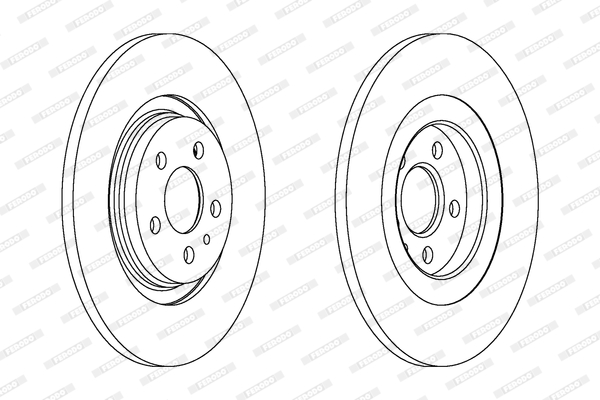 FERODO DDF1181C-SET Féktárcsa (Ár 2db-ra, készlet)