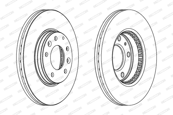 FERODO DDF1210 Féktárcsa (Ár 2db-ra) 1db rendelése=2db tárcsa