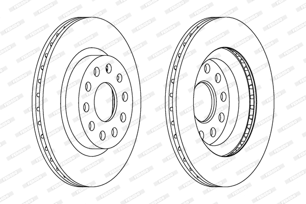 FERODO DDF1223 Féktárcsa (Ár 2db-ra) 1db rendelése=2db tárcsa