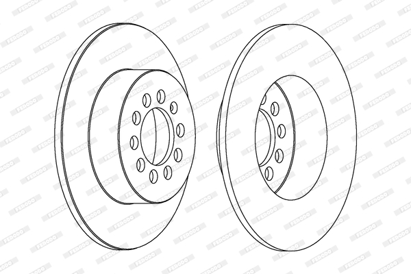 FERODO DDF1224 Féktárcsa (Ár 2db-ra) 1db rendelése=2db tárcsa