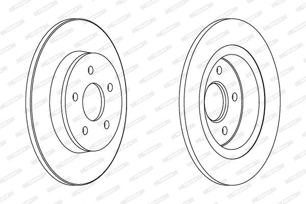 FERODO 1001388674 DDF1227C-SET - féktárcsa