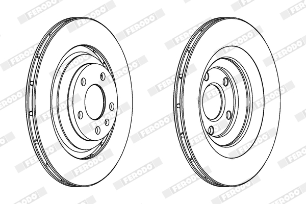 FERODO FER DDF1240 Féktárcsa
