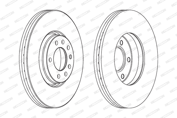 FERODO DDF1261C-SET Féktárcsa (Ár 2db-ra, készlet)