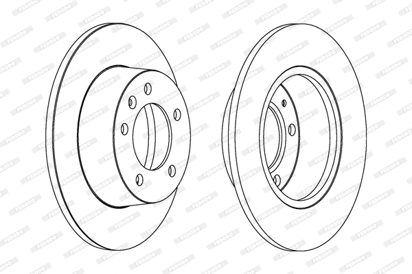 FERODO DDF1272C-SET Féktárcsa (Ár 2db-ra, készlet)