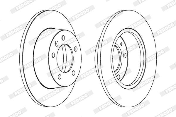 FERODO FER DDF1272 Féktárcsa
