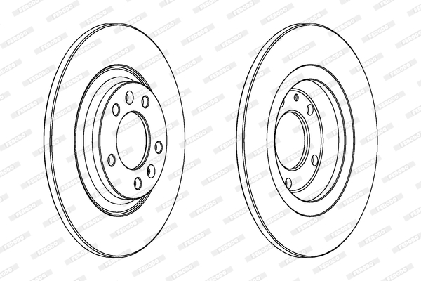 FERODO DDF1275C-SET Féktárcsa (Ár 2db-ra, készlet)