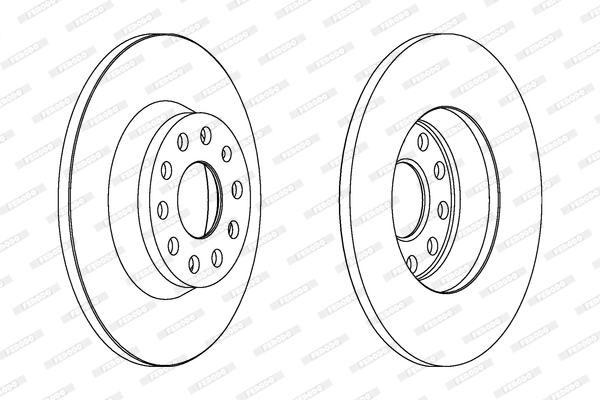 FERODO DDF1306 Féktárcsa (Ár 2db-ra) 1db rendelése=2db tárcsa