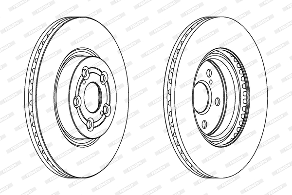 FERODO DDF1315C-SET Féktárcsa (Ár 2db-ra, készlet)