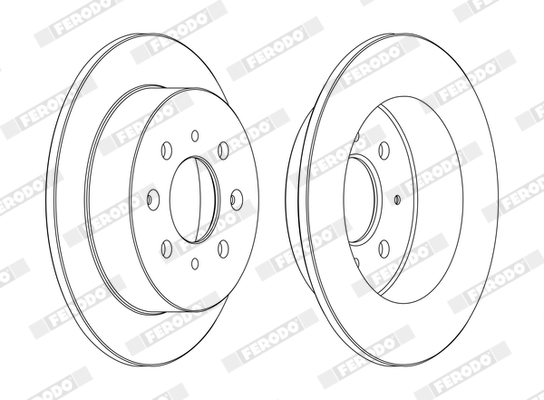FERODO 1001389427 DDF1358C-SET - féktárcsa