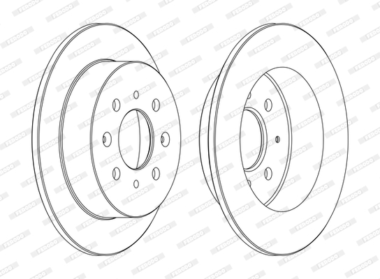 FERODO 1001389427 DDF1358C-SET - féktárcsa