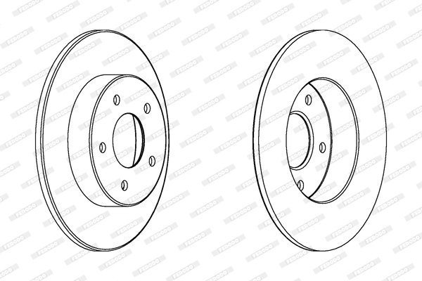 FERODO DDF1383 Féktárcsa (Ár 2db-ra) 1db rendelése=2db tárcsa