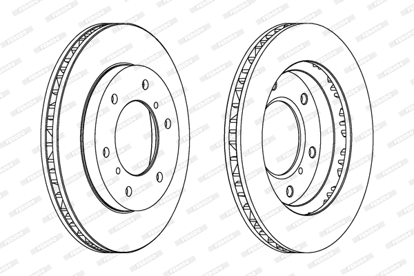 FERODO DDF1384 Féktárcsa (Ár 2db-ra) 1db rendelése=2db tárcsa